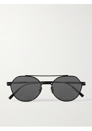 Dior Eyewear - DiorBlackSuit R6U Aviator-Style Metal Sunglasses - Men - Black