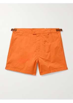 Zegna - Straight-Leg Mid-Length Swim Shorts - Men - Orange - S