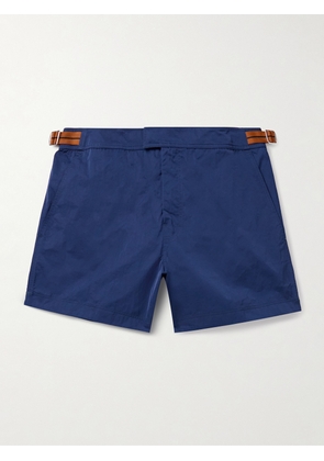 Zegna - Straight-Leg Mid-Length Swim Shorts - Men - Blue - S