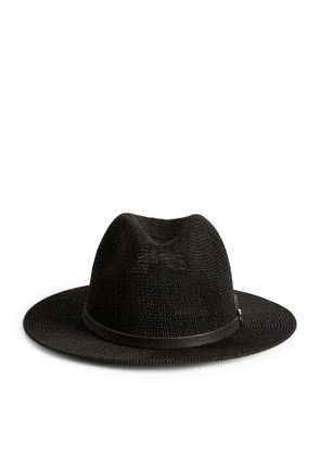 Emporio Armani Woven Fedora Hat