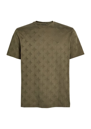 Emporio Armani Cotton All-Over Motif T-Shirt