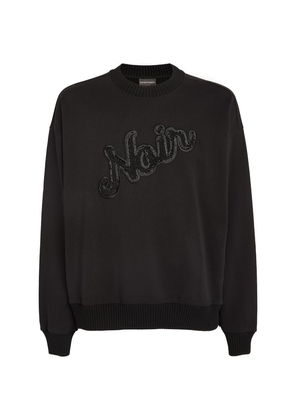 Emporio Armani Embellished Noir Sweatshirt