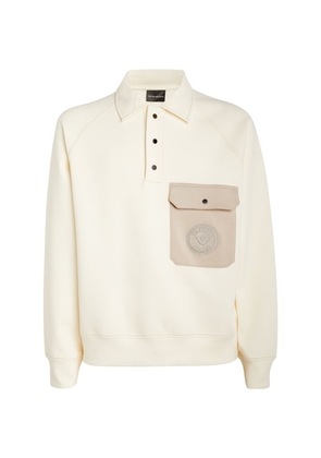 Emporio Armani Cotton-Blend Pocket Polo Sweatshirt