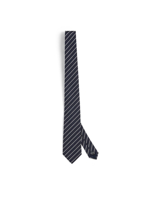 Emporio Armani Silk Woven Double-Stripe Tie