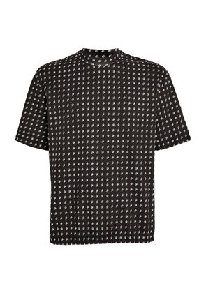 Emporio Armani Cotton All-Over Logo T-Shirt