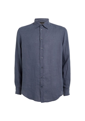 Emporio Armani Garment-Dyed Linen Shirt