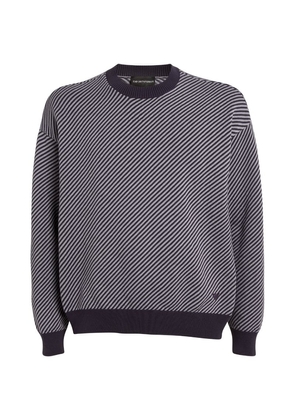 Emporio Armani Two-Tone Striped Sweater