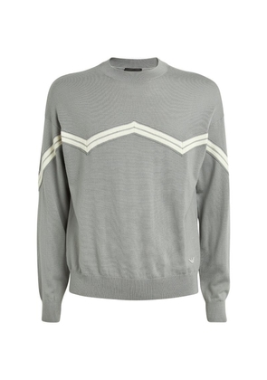 Emporio Armani Chevron-Detail Sweater