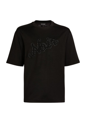 Emporio Armani Noir Graphic T-Shirt