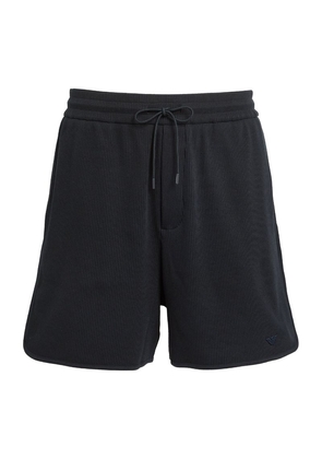 Emporio Armani Cotton-Blend Ribbed Shorts