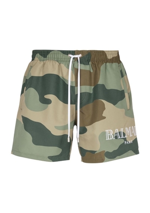 Balmain Camouflage Swim Shorts