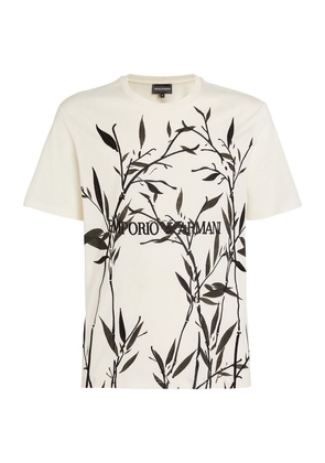 Emporio Armani Bamboo Design T-Shirt
