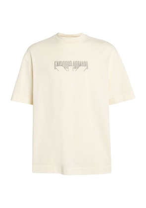 Emporio Armani Cotton Embroidered-Logo T-Shirt
