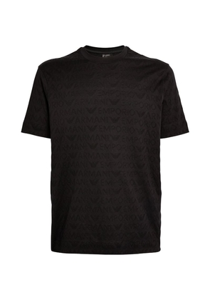Emporio Armani Cotton Logo Jacquard T-Shirt