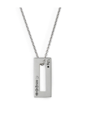 1.5G Polished And Brushed Necklace - Silver