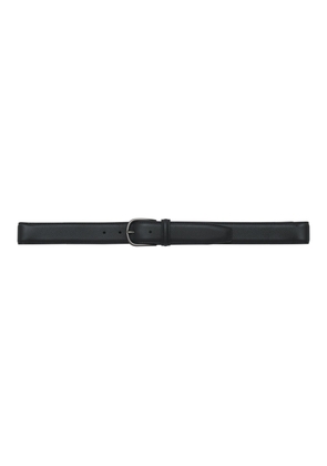 Pebbled Leather Belt - Black