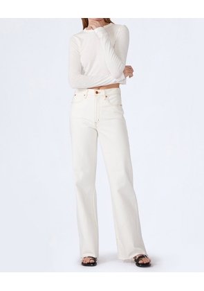 Grace High-Rise Wide-Leg Jean In Natural White