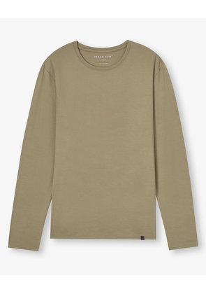 Basel Long Sleeve Modal T-Shirt - Olive