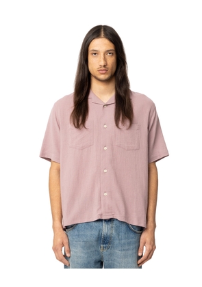 High Twist Short Sleeve Camp Shirt - Purple