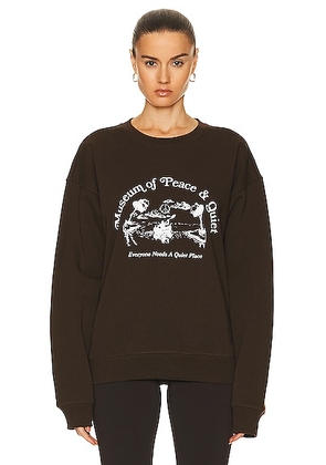 Museum of Peace and Quiet Place Sweater in Brown - Brown. Size XS (also in ).