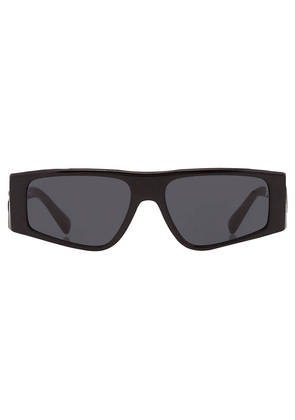 Dolce and Gabbana Dark Grey Rectangular Mens Sunglasses DG4453 501/87 55