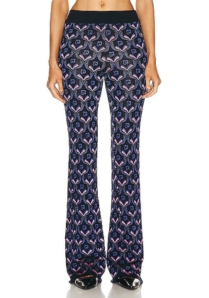 RABANNE Flared Pant in Neon Paco - Navy. Size S (also in ).