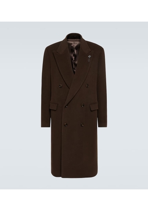 Lardini Double-breasted wool-blend coat