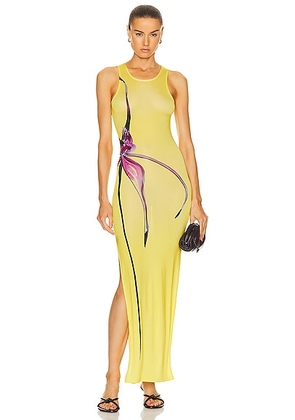 Louisa Ballou Sea Breeze Dress in Caledenia Orchid - Yellow. Size L (also in ).