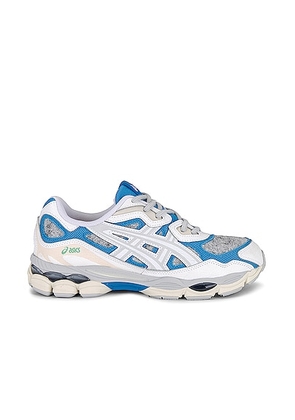 Asics Gel-nyc Sneaker in White & Dolphin Blue - White. Size 7.5 (also in ).