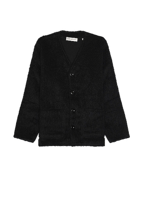 Our Legacy Cardigan in Black Mohair - Black. Size 48 (also in 50).