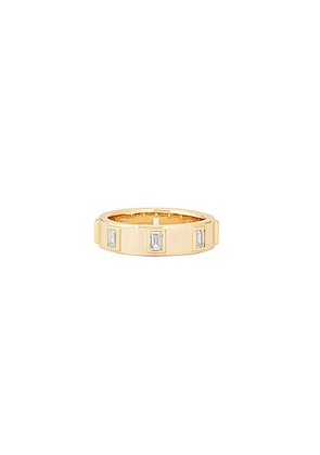MEGA Chambers Ring in 14k Yellow Gold Plated - Metallic Gold. Size 7 (also in ).