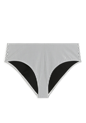 Seersucker Bikini Bottom - Black