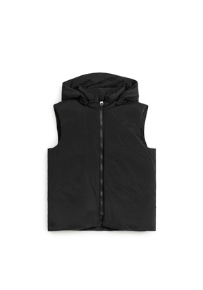 Detachable Hood Vest - Black