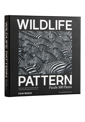 Printworks Puzzle Wildlife Pattern Zebra 500 pcs - Black