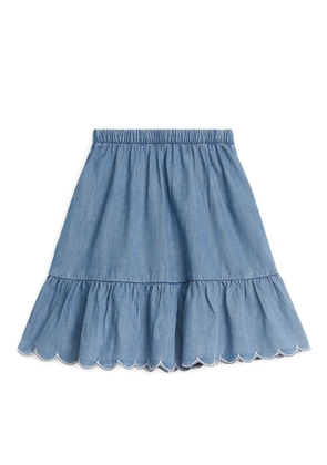 Denim Skirt - Blue