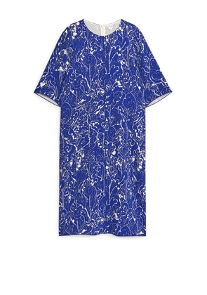Printed Dress - Blue