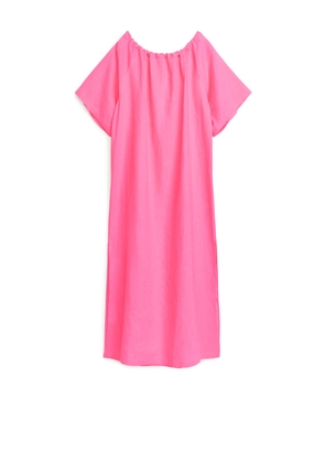 Linen Dress - Pink