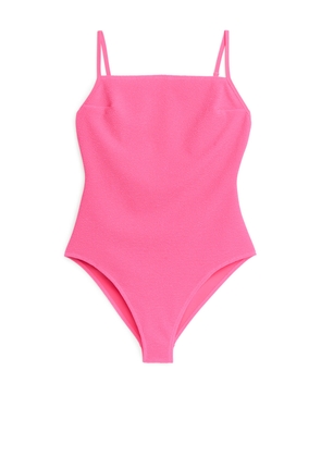 Textured Swimsuit - Pink