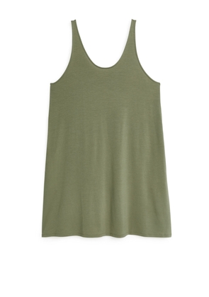 Jersey Tank Dress - Green