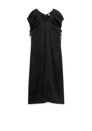 Lyocell Blend Dress - Black