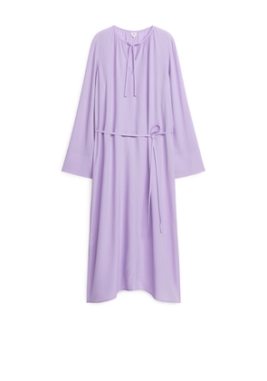 Belted Dress - Purple