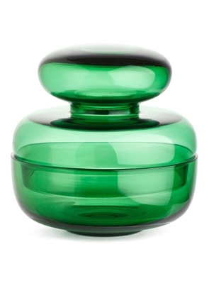 Glass Canister 12 cm - Green