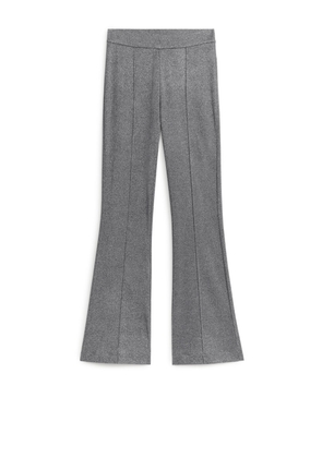 Glittery Jersey Trousers - Grey