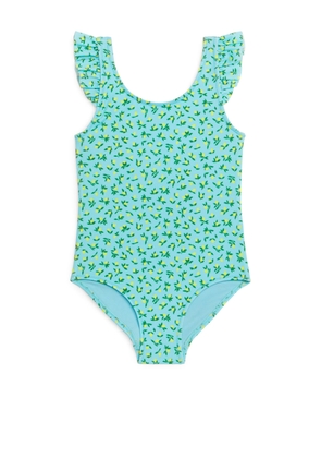 Frill Swimsuit - Blue