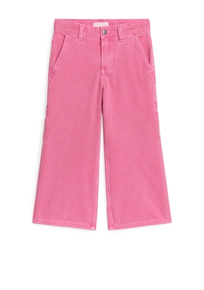 Cargo-Inspired Jeans - Pink