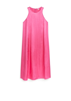 Satin Dress - Pink