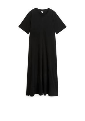 Maxi T-Shirt Dress - Black