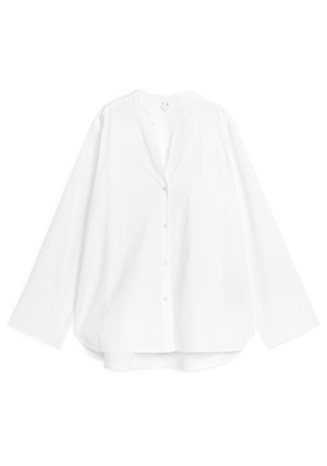 Washed Cotton Shirt - White