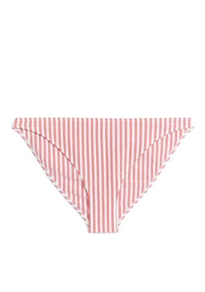 Seersucker Bikini Bottom - Red