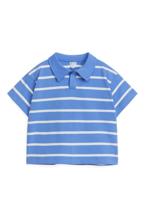 Short-Sleeve Polo Shirt - Blue